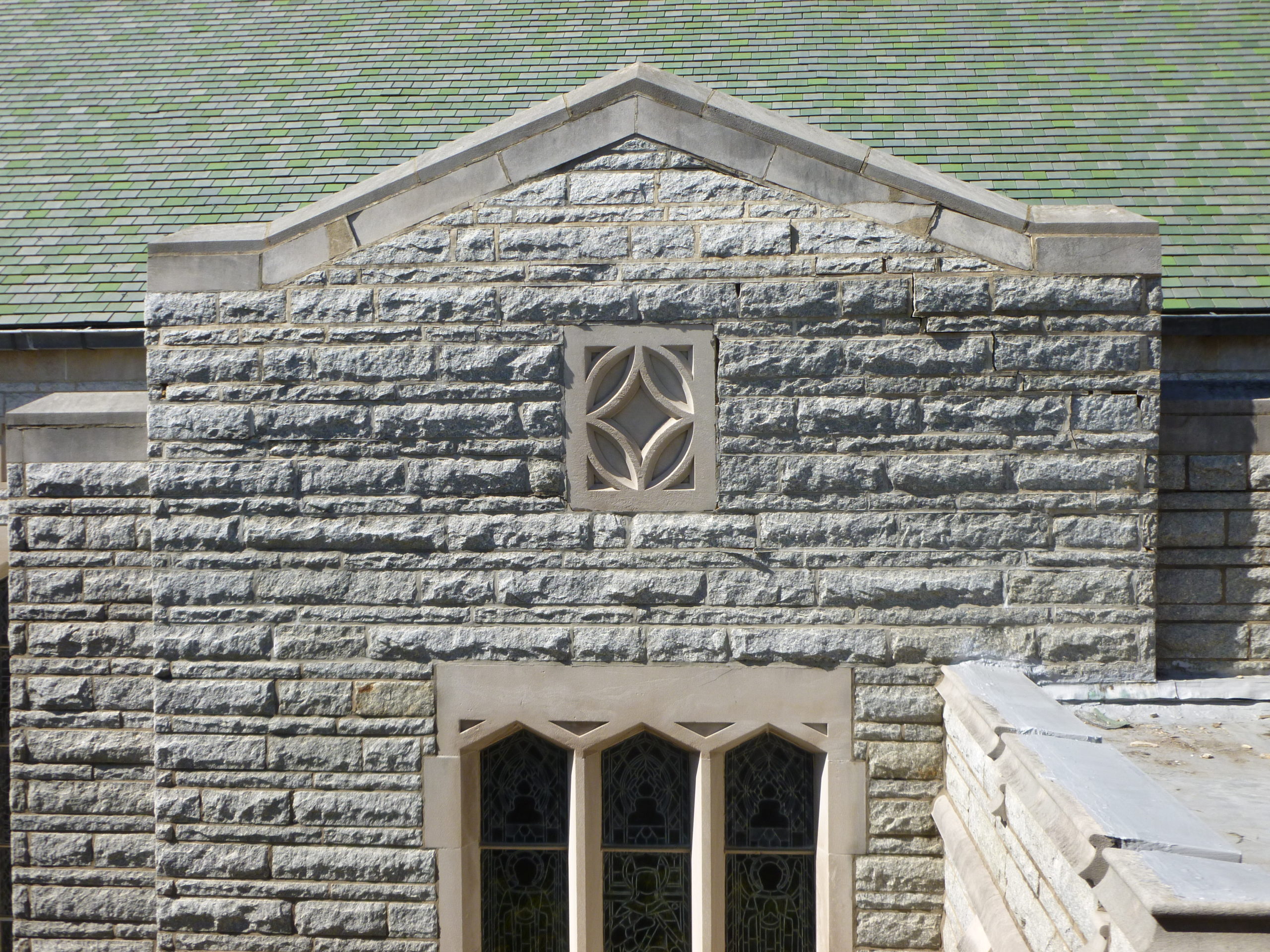 church wall damage