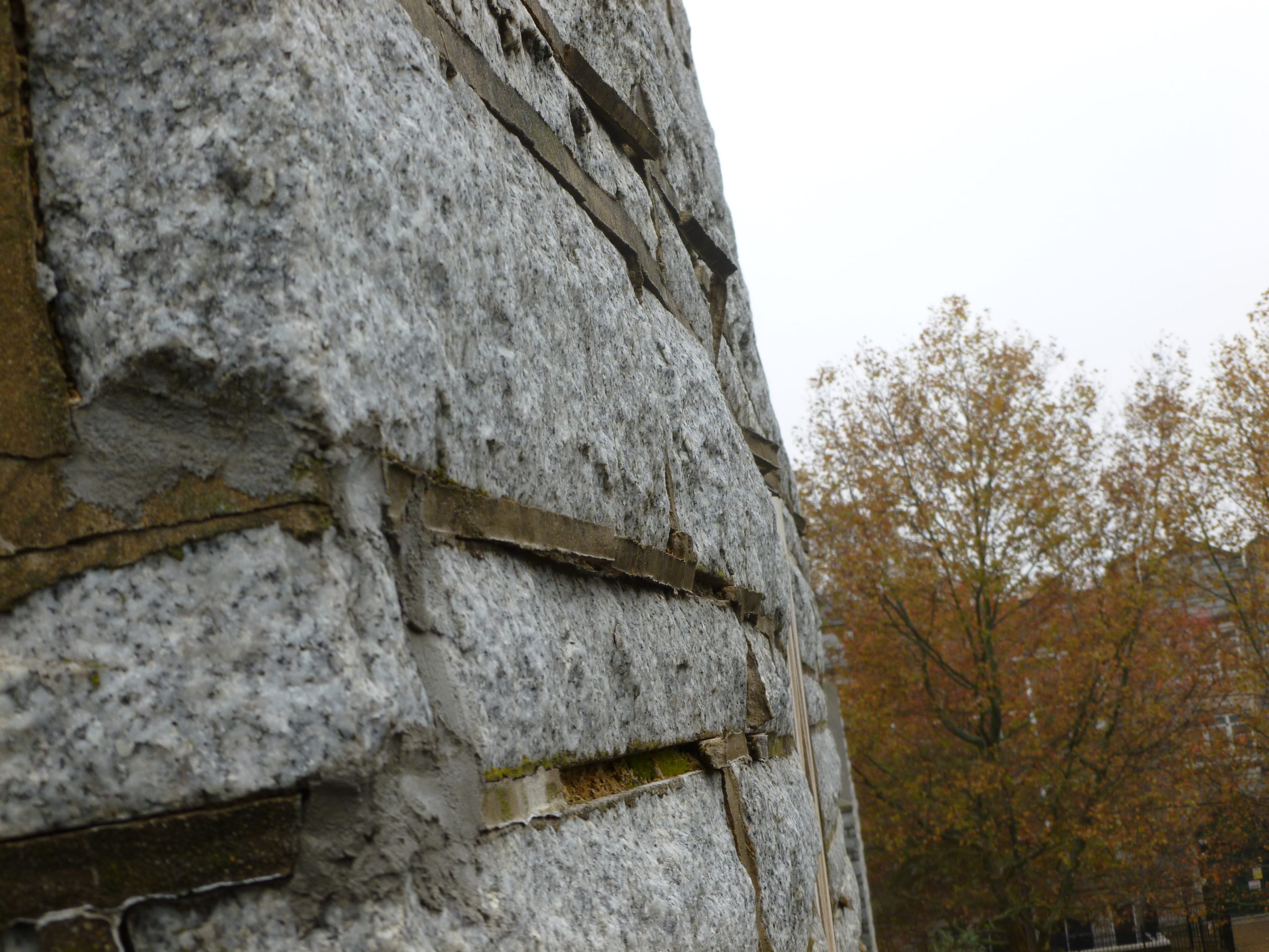 church stone damage