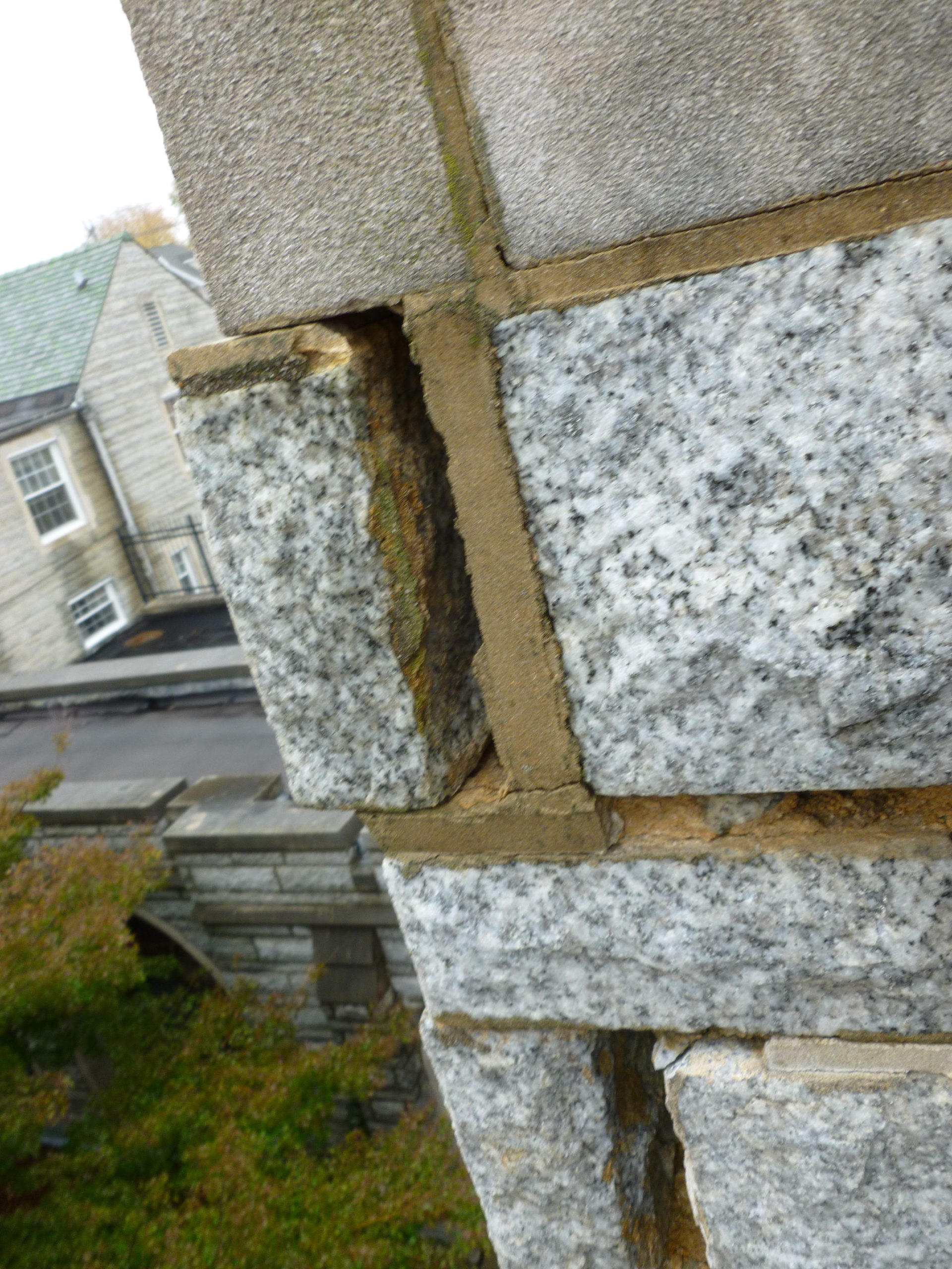 church stone damage